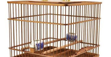 cage oiseau en bois